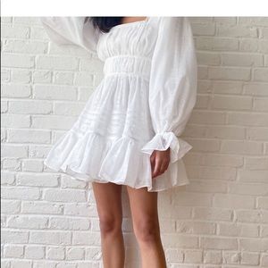 Aje white dress size Aus 8, US 4 worn once!